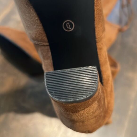 Vepose 994 Fashion Suede High Chunky Heel Over The Knee High Boots With Zipper - Picture 14 of 14